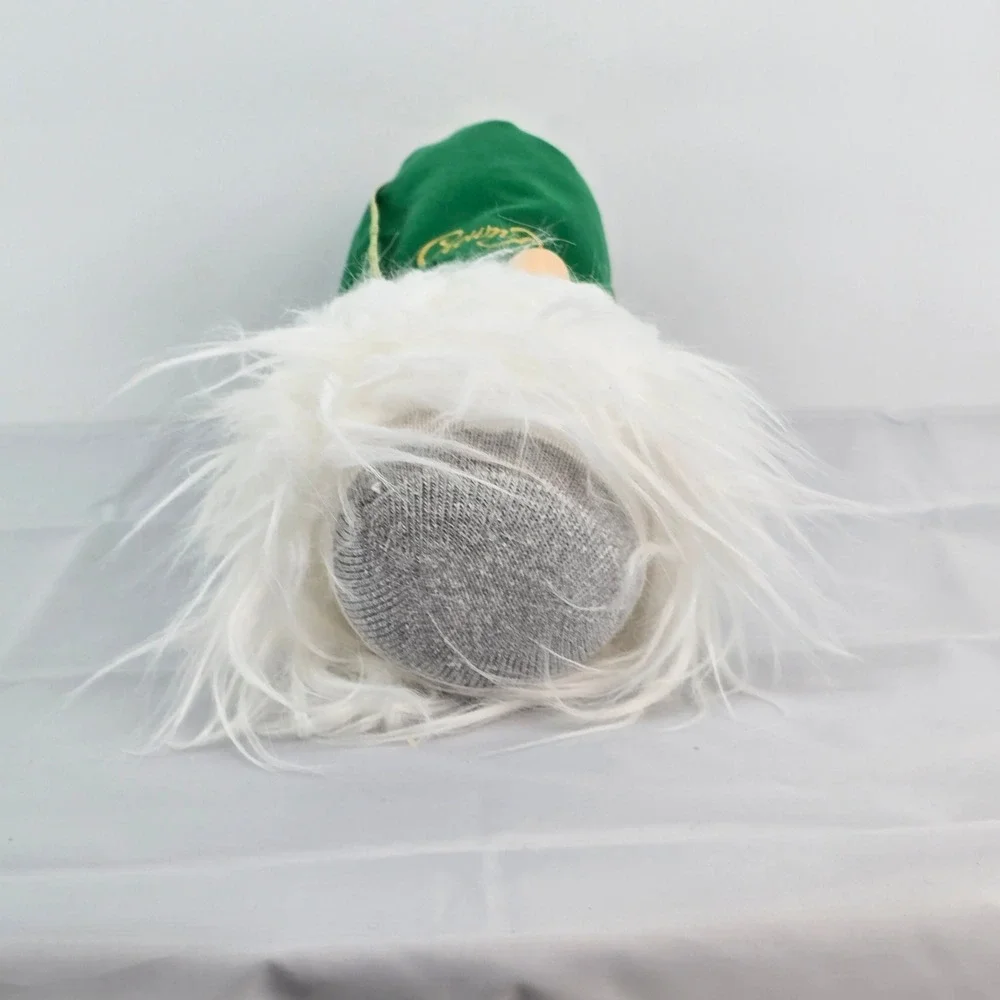 Crown Royal‎ Plush Gnome Christmas Holiday Decor Green Gold Accents Hand Made
